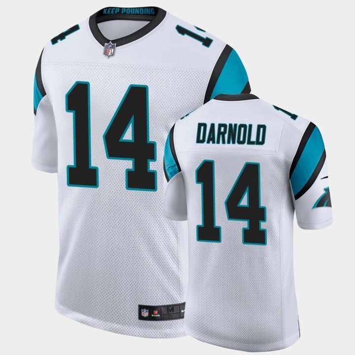 Men Carolina Panthers #14 Sam Darnold Nike White Limited NFL Jersey->chicago bears->NFL Jersey
